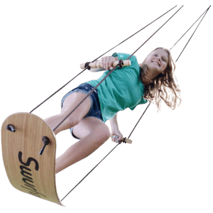 Swurfer Stand Up Tree Swing, Outdoor Play, Durable, Weatherproof, Easy Installation